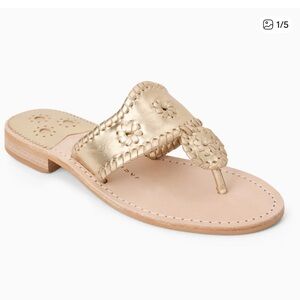 Jack Rogers Metallic Gold Sandals